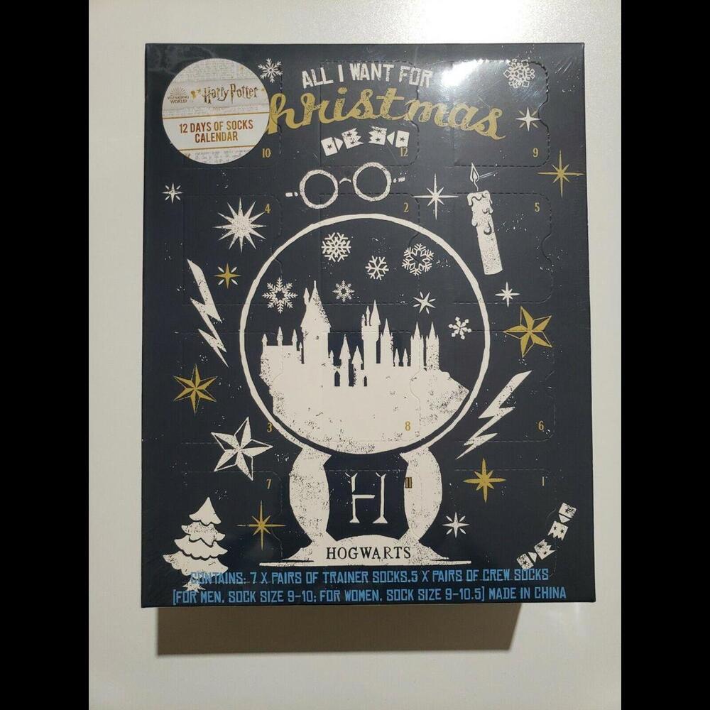 Wizard World Harry Potter 12 Days of Socks Advent Calendar New factory sealed